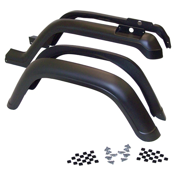Crown Automotive WRANGLER FENDER FLARE KIT (4 PIECE KIT) 5AHK - main